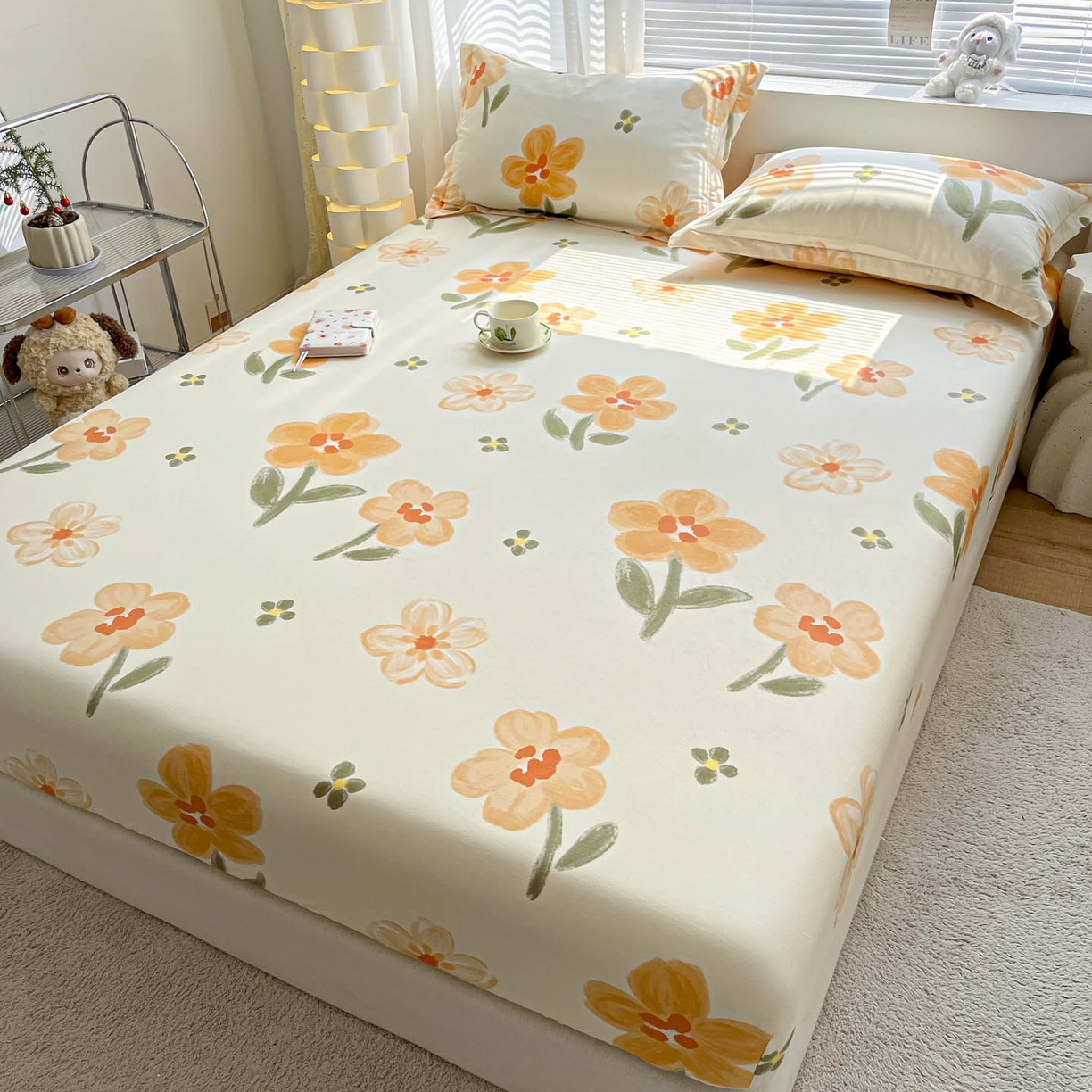 91家纺网 家纺一手货源 找家纺 涵宸家纺 2026新款亲肤舒适全棉印花单床笠-68系列 总 床笠-香榭