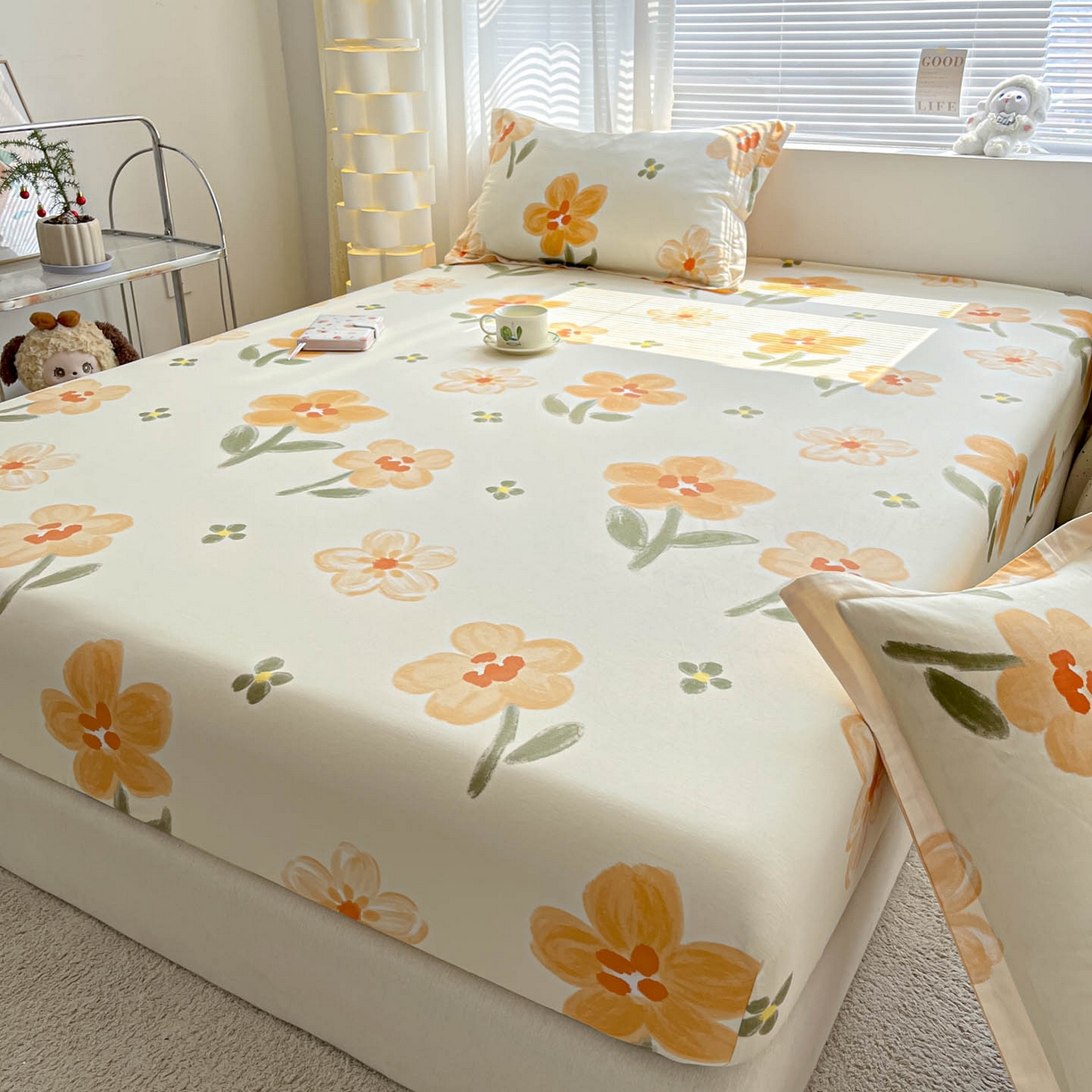 91家纺网 家纺一手货源 找家纺 涵宸家纺 2026新款亲肤舒适全棉印花单床笠-68系列 总 床笠-香榭