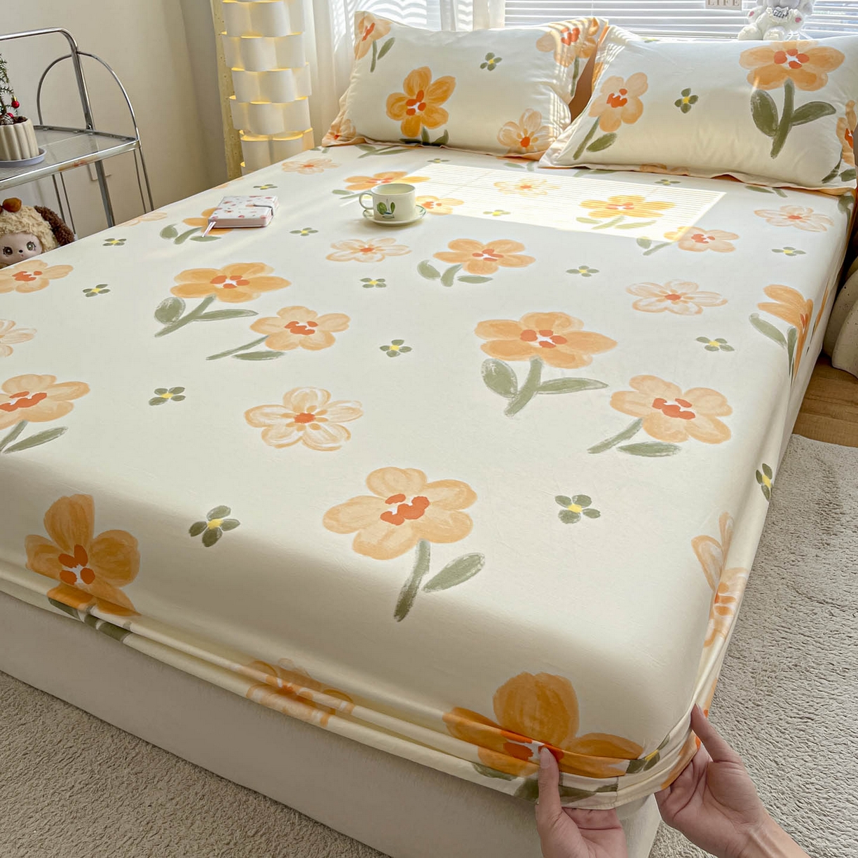 91家纺网 家纺一手货源 找家纺 涵宸家纺 2026新款亲肤舒适全棉印花单床笠-68系列 总 床笠-香榭