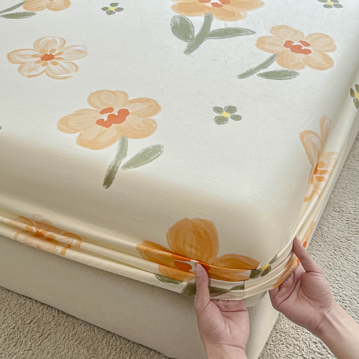 91家纺网 家纺一手货源 找家纺 涵宸家纺 2026新款亲肤舒适全棉印花单床笠-68系列 总 床笠-香榭