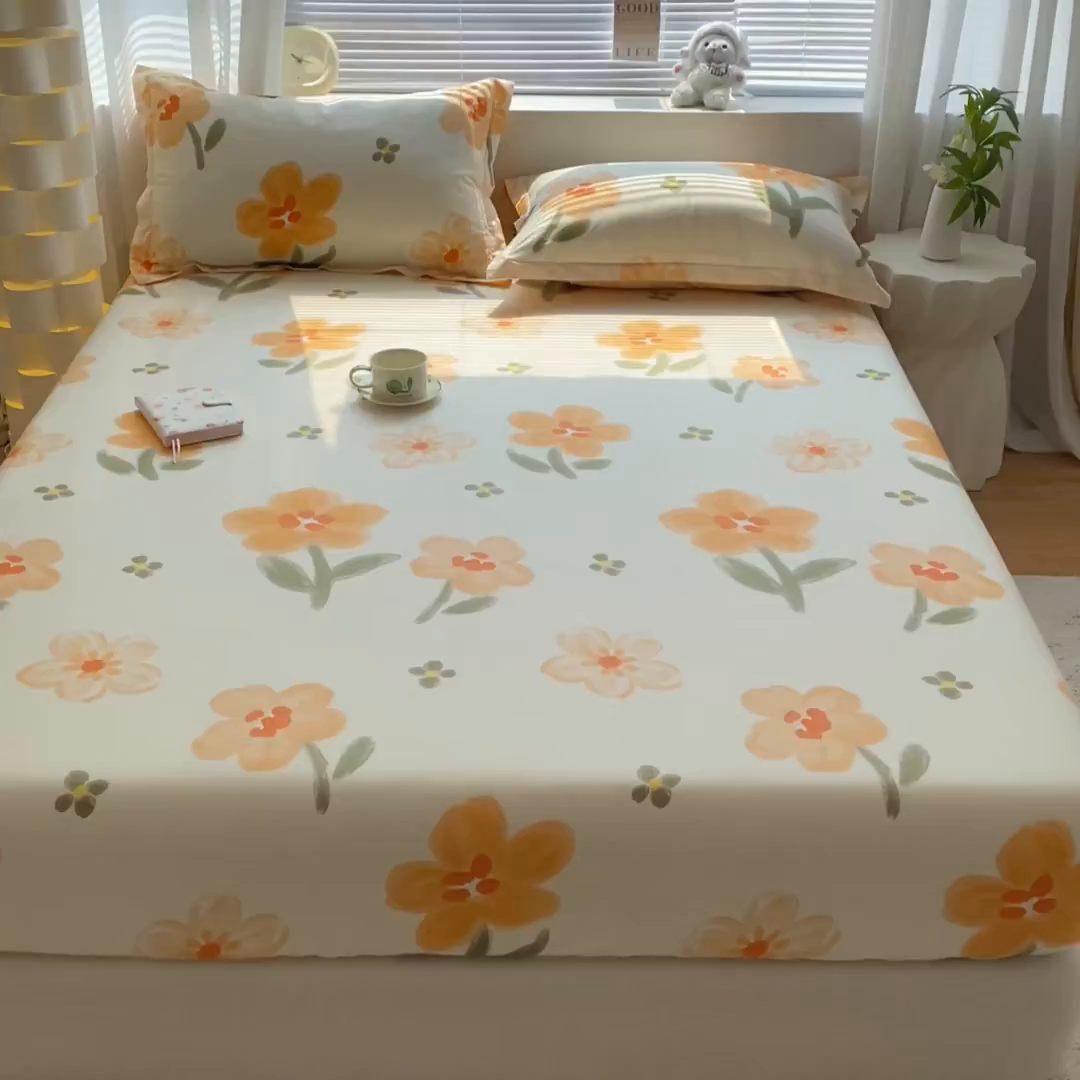 91家纺网 家纺一手货源 找家纺 涵宸家纺 2026新款亲肤舒适全棉印花单床笠-68系列 总 床笠-香榭