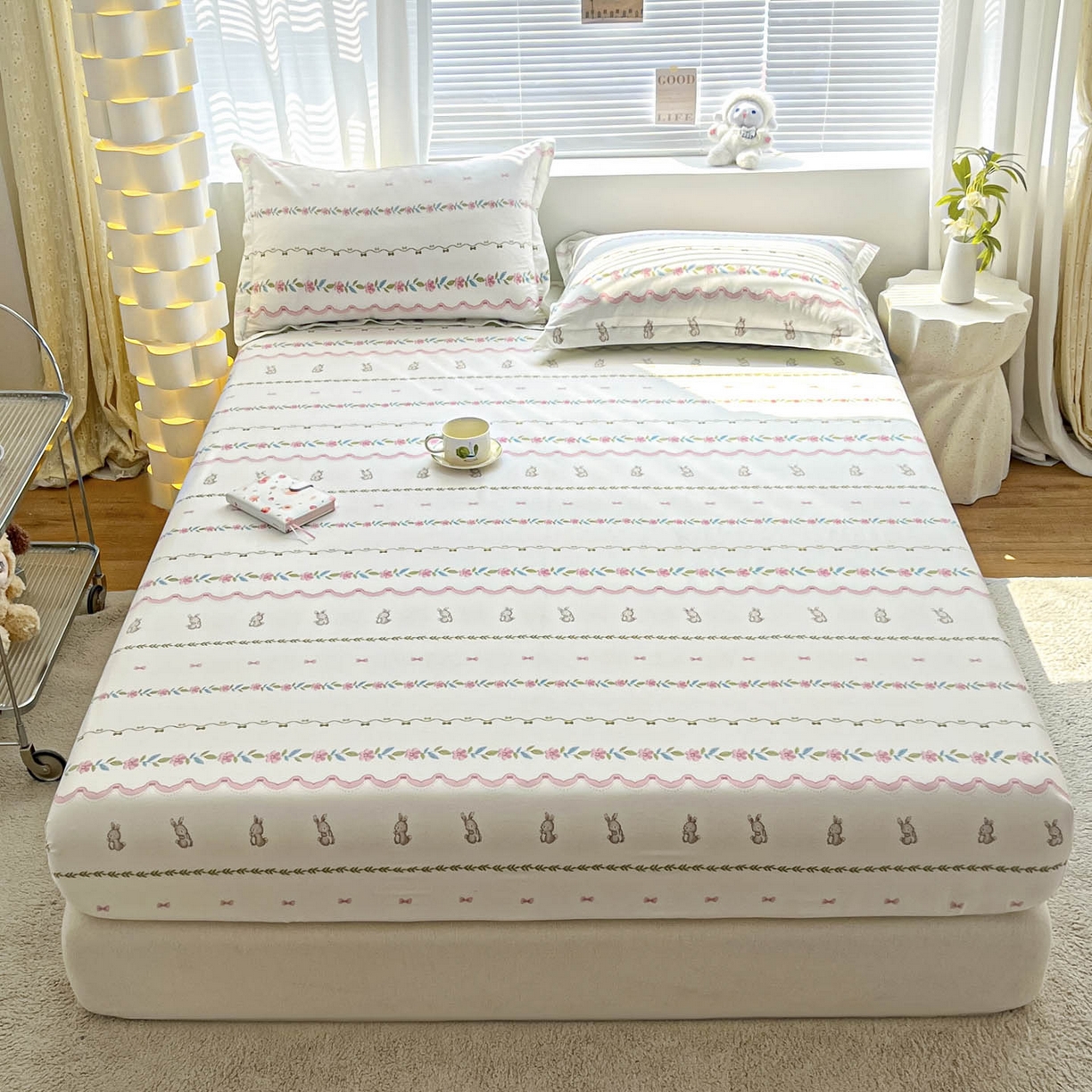 涵宸家纺 2026新款亲肤舒适全棉印花单床笠-68系列 总 床笠-辛德瑞拉