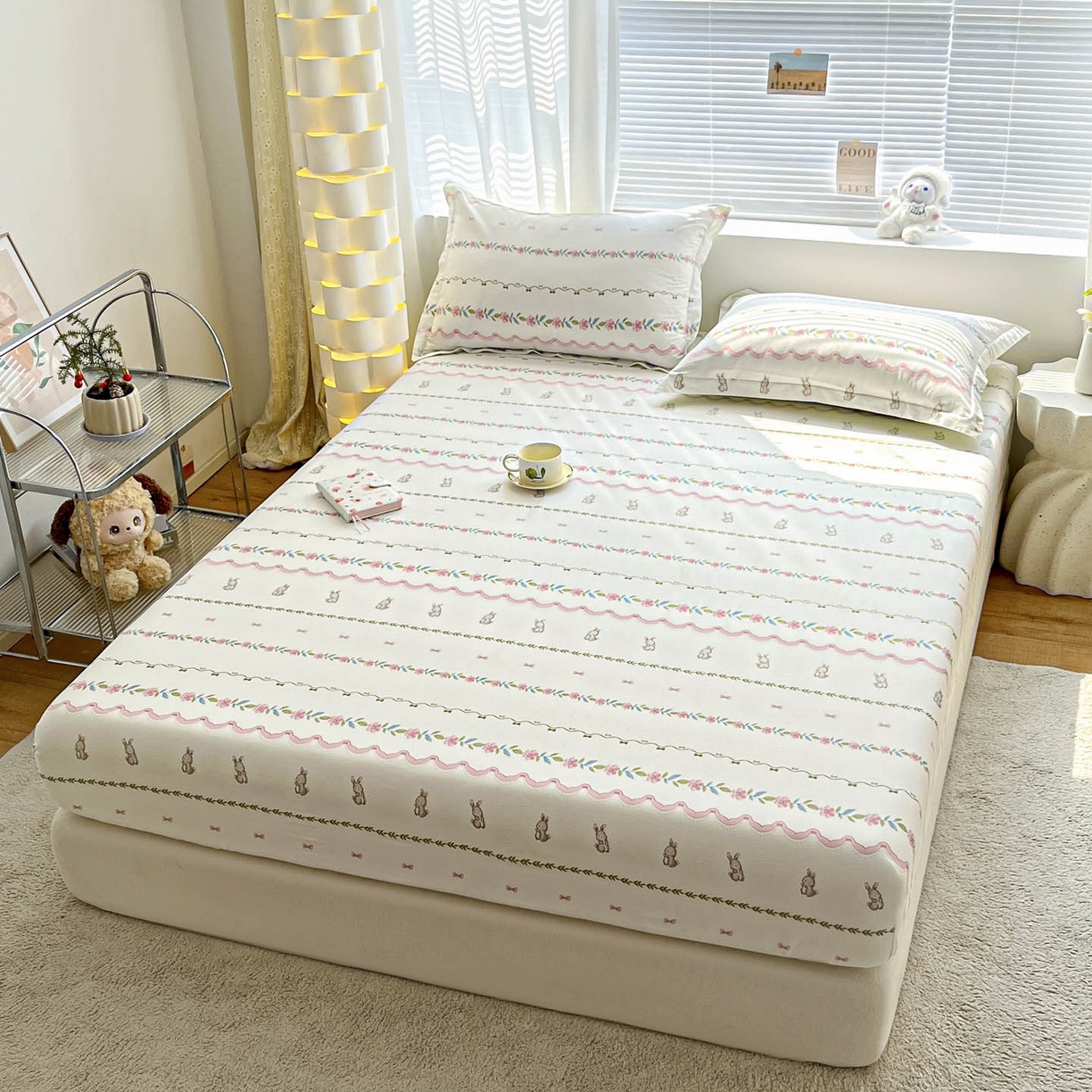 91家纺网 家纺一手货源 找家纺 涵宸家纺 2026新款亲肤舒适全棉印花单床笠-68系列 总 床笠-辛德瑞拉