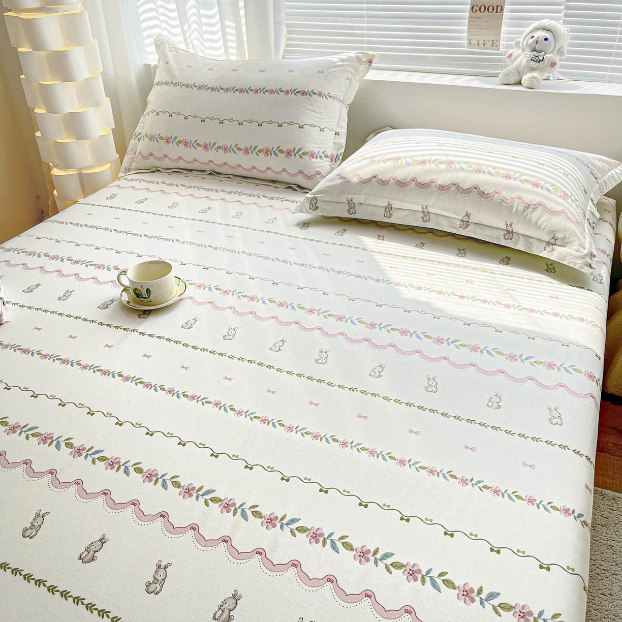 91家纺网 家纺一手货源 找家纺 涵宸家纺 2026新款亲肤舒适全棉印花单床笠-68系列 总 床笠-辛德瑞拉