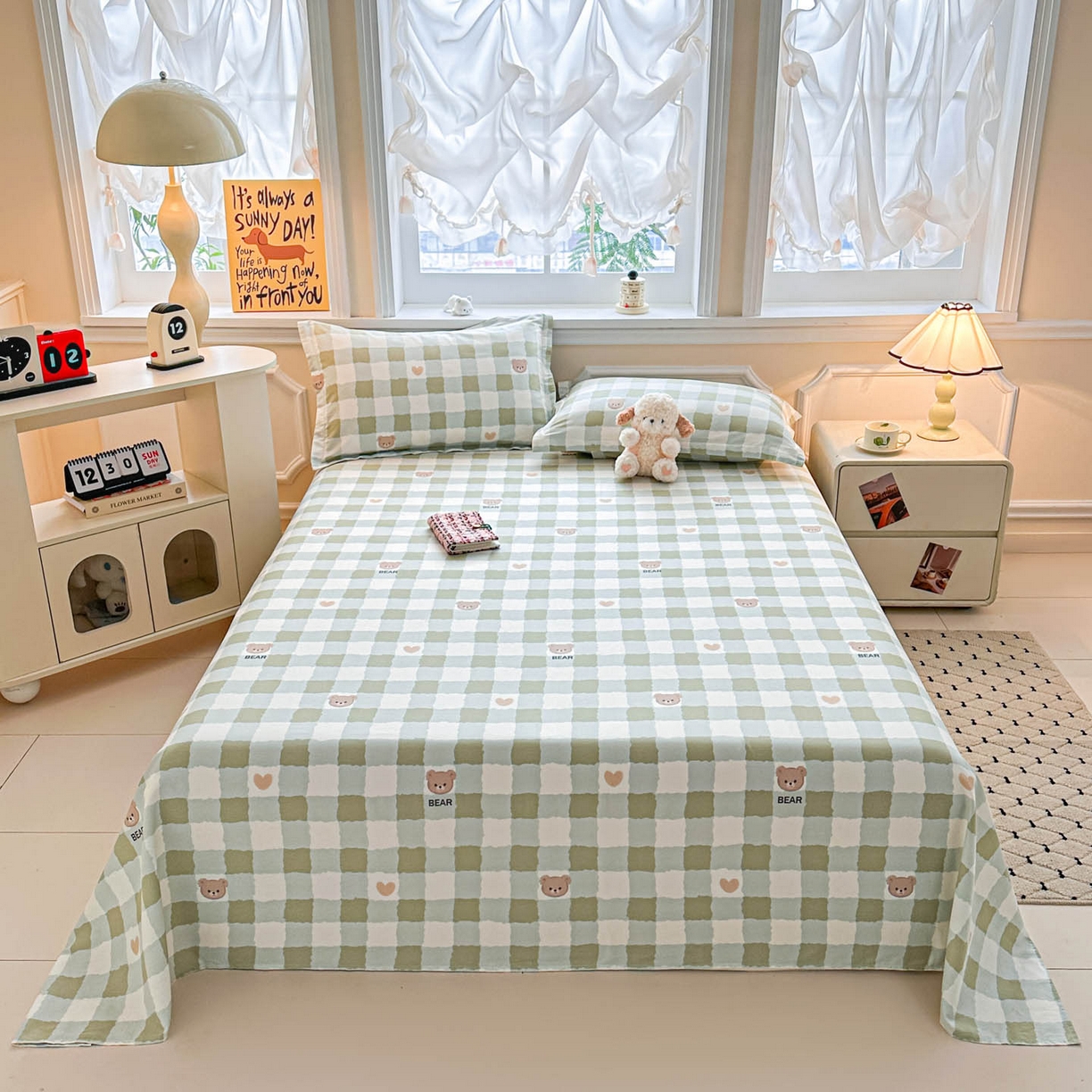 91家纺网 家纺一手货源 找家纺 （总）涵宸家纺 2026新款亲肤舒适全棉印花单床单-68系列 总