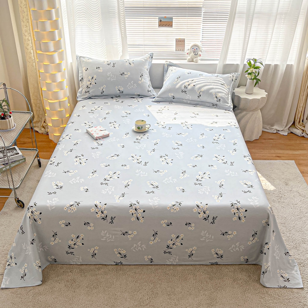 91家纺网 家纺一手货源 找家纺 （总）涵宸家纺 2026新款亲肤舒适全棉印花单床单-68系列 总