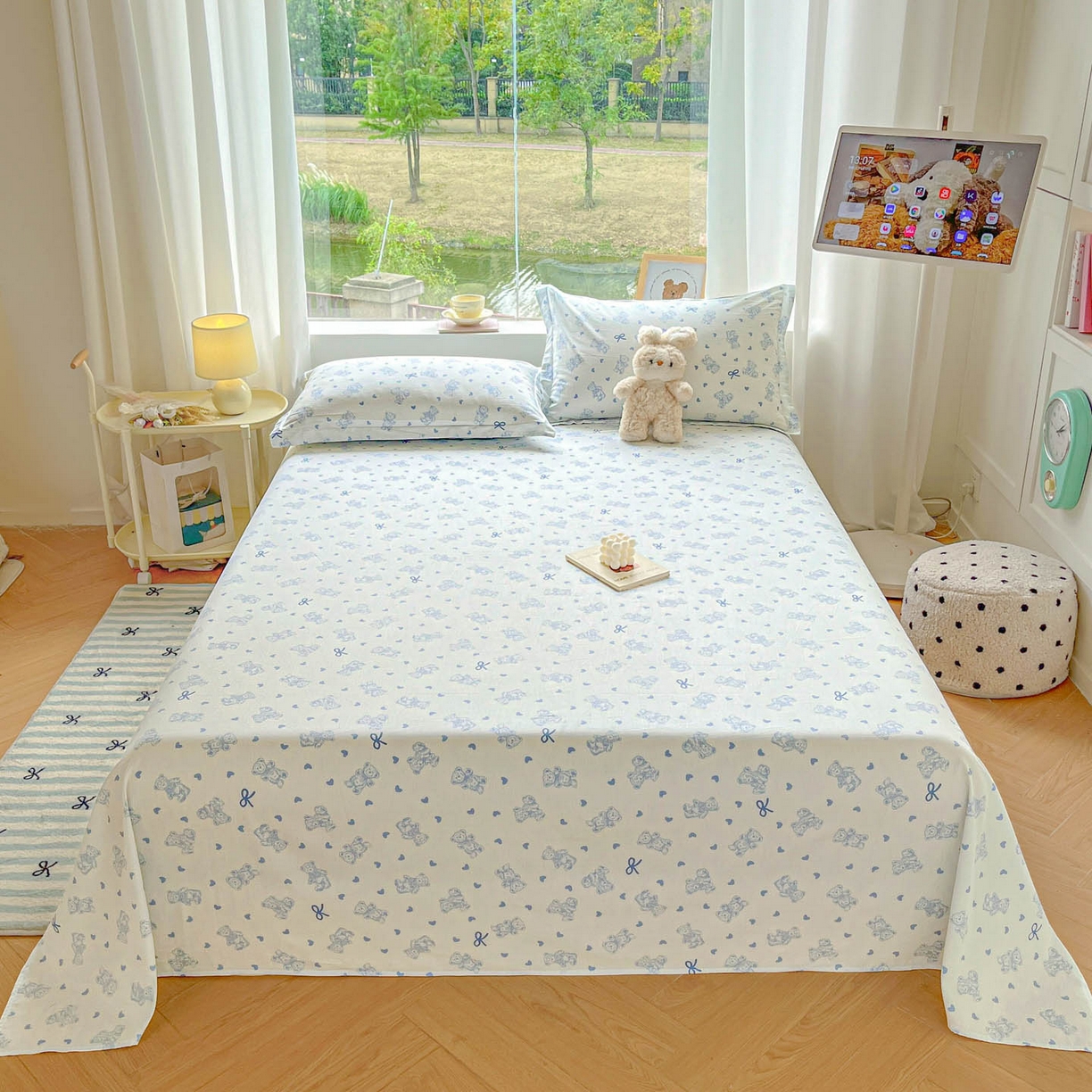 91家纺网 家纺一手货源 找家纺 （总）涵宸家纺 2026新款亲肤舒适全棉印花单床单-68系列 总