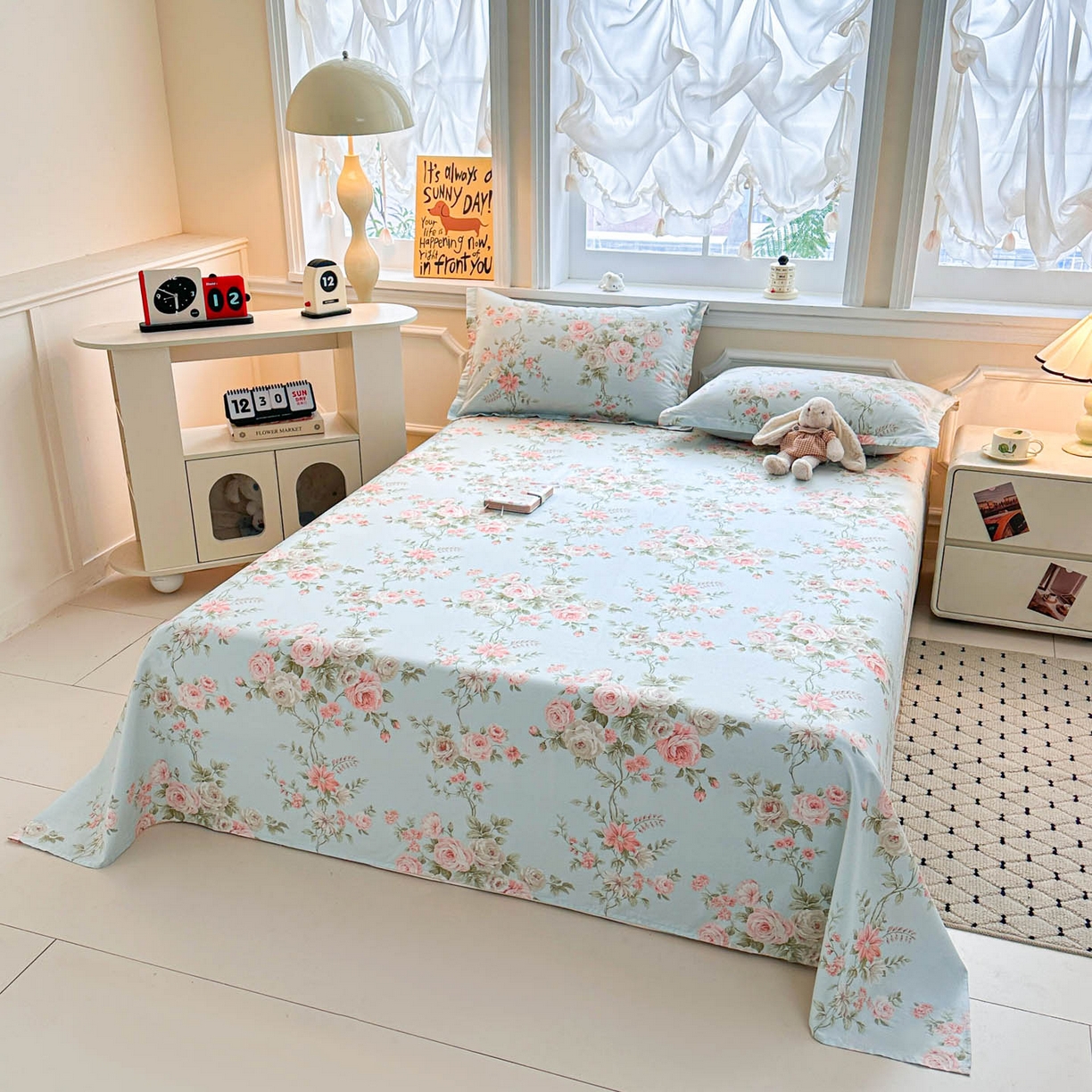 91家纺网 家纺一手货源 找家纺 涵宸家纺 2026新款亲肤舒适全棉印花单床单-68系列 总 床单-晨汐