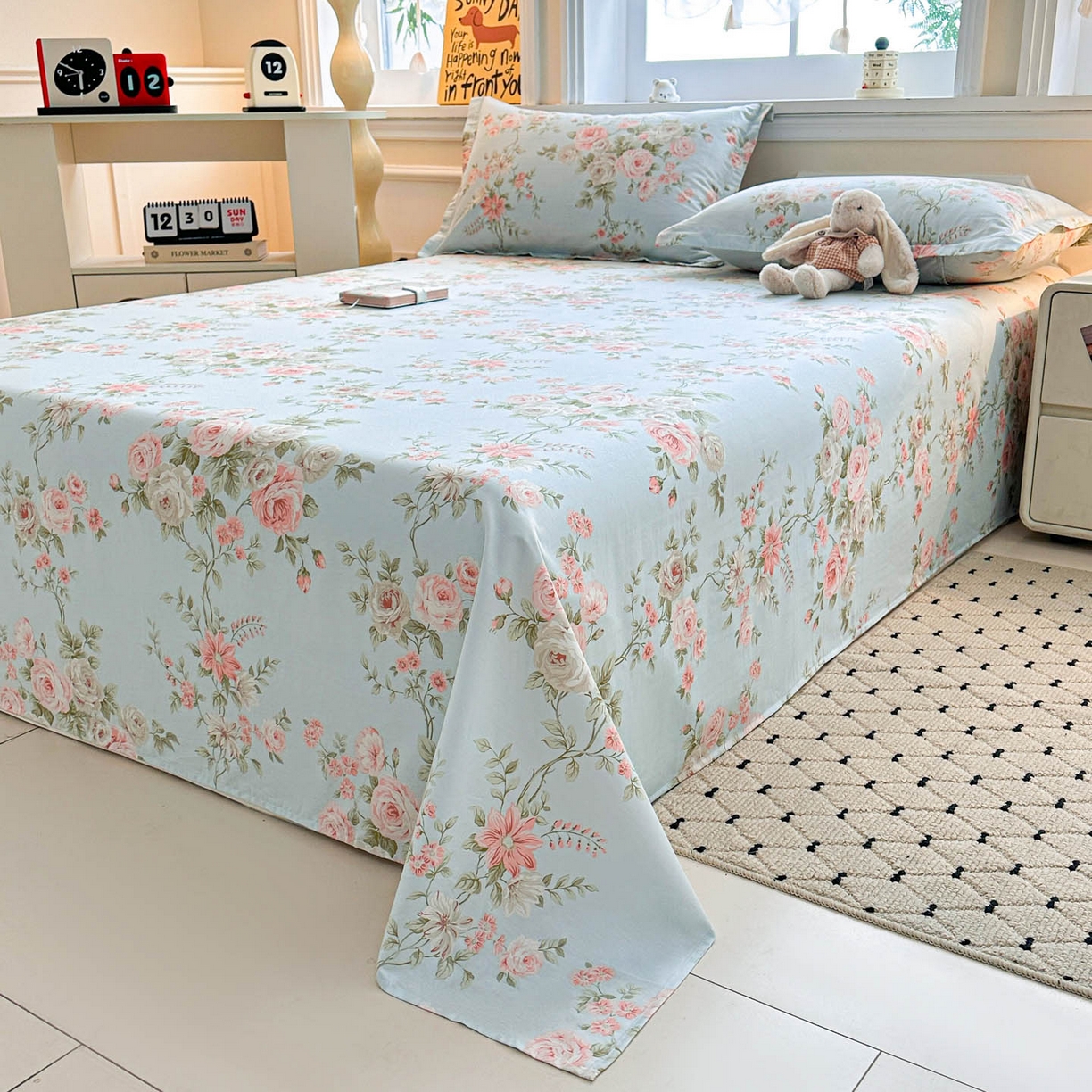 91家纺网 家纺一手货源 找家纺 涵宸家纺 2026新款亲肤舒适全棉印花单床单-68系列 总 床单-晨汐