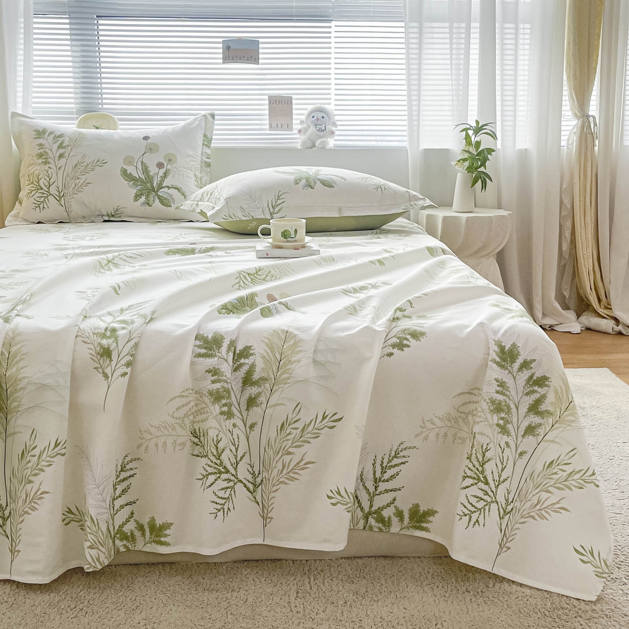 91家纺网 家纺一手货源 找家纺 涵宸家纺 2026新款亲肤舒适全棉印花单床单-68系列 总 床单-金秋