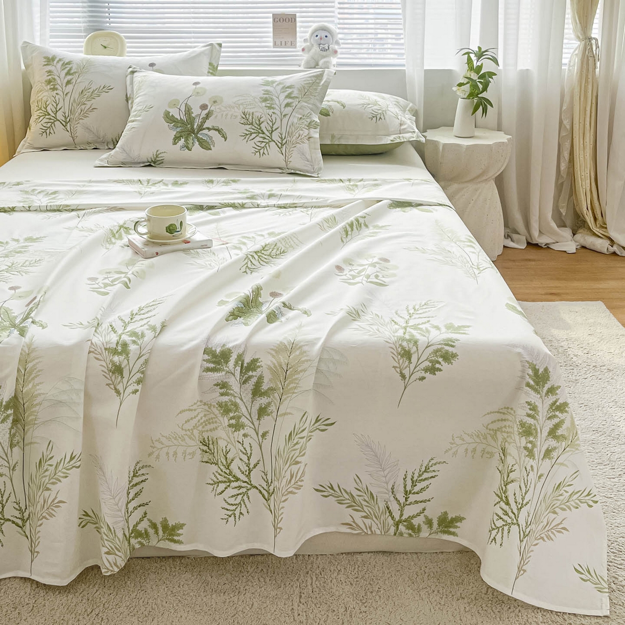 91家纺网 家纺一手货源 找家纺 涵宸家纺 2026新款亲肤舒适全棉印花单床单-68系列 总 床单-金秋