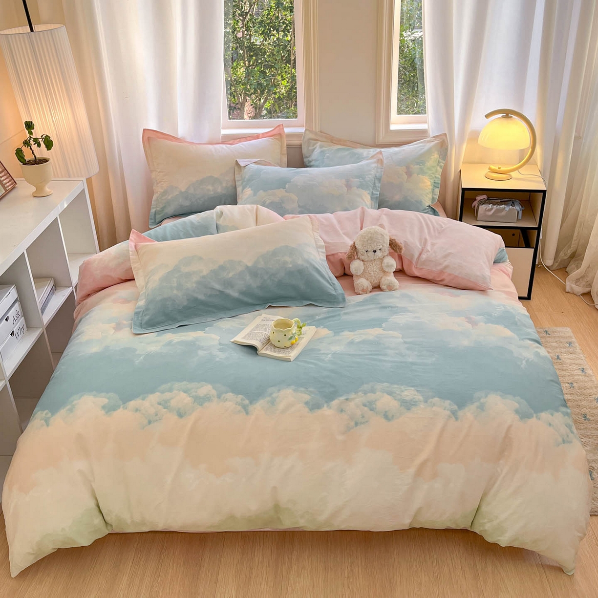 涵宸家纺 2025新款亲肤舒适全棉印花四件套-68系列 总 B遐想