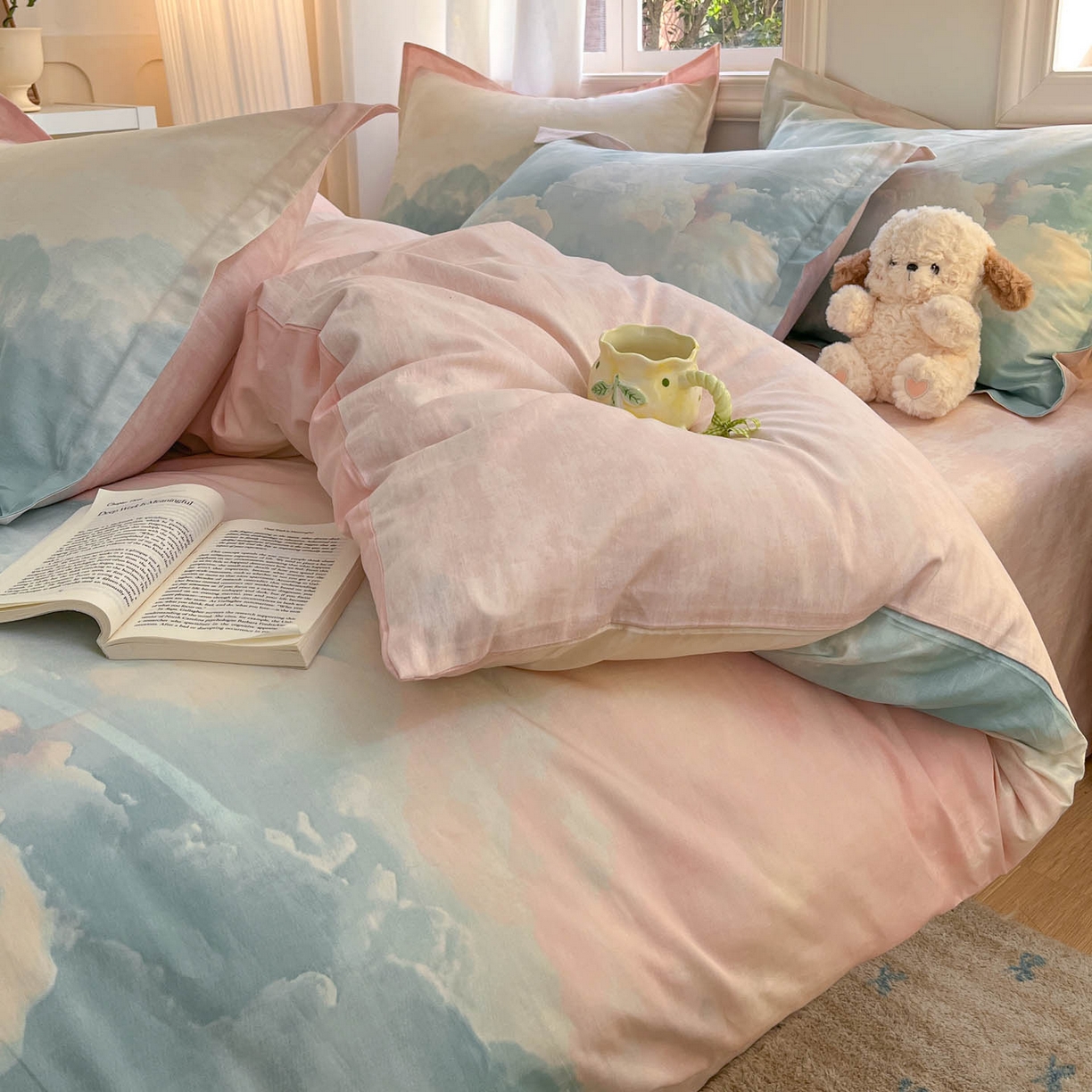 91家纺网 家纺一手货源 找家纺 涵宸家纺 2025新款亲肤舒适全棉印花四件套-68系列 总 B遐想