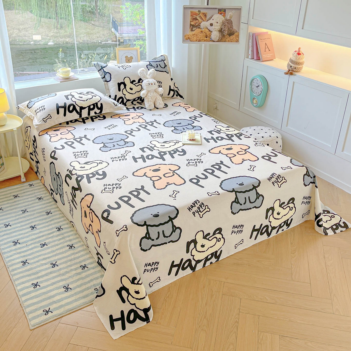 91家纺网 家纺一手货源 找家纺 涵宸家纺 2026新款亲肤舒适全棉印花单床单-68系列 总 床单-玛基拉