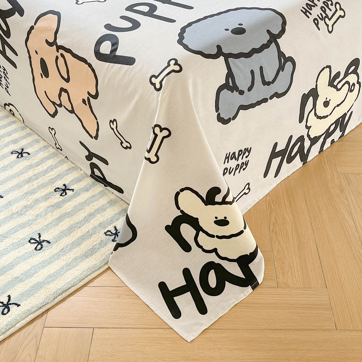 91家纺网 家纺一手货源 找家纺 涵宸家纺 2026新款亲肤舒适全棉印花单床单-68系列 总 床单-玛基拉