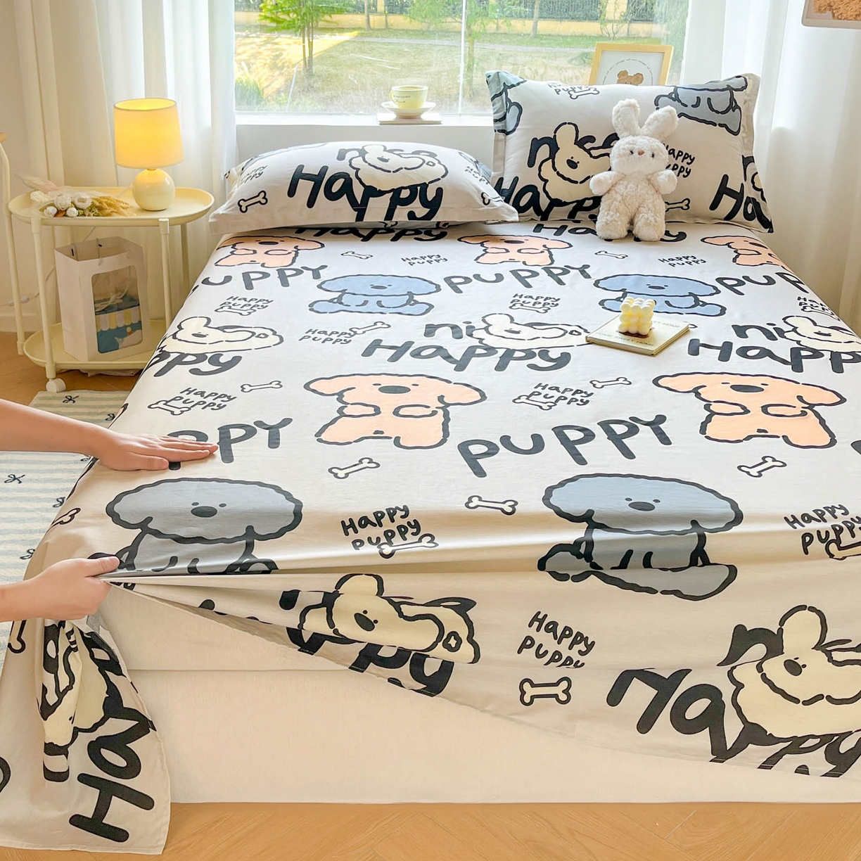 91家纺网 家纺一手货源 找家纺 涵宸家纺 2026新款亲肤舒适全棉印花单床单-68系列 总 床单-玛基拉