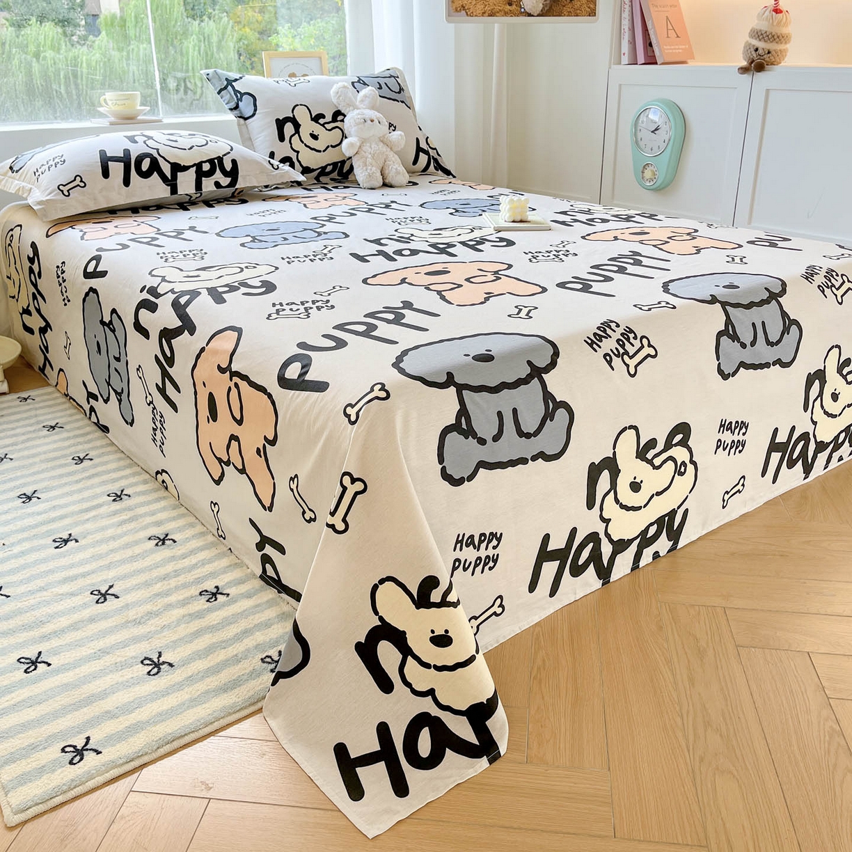 91家纺网 家纺一手货源 找家纺 涵宸家纺 2026新款亲肤舒适全棉印花单床单-68系列 总 床单-玛基拉