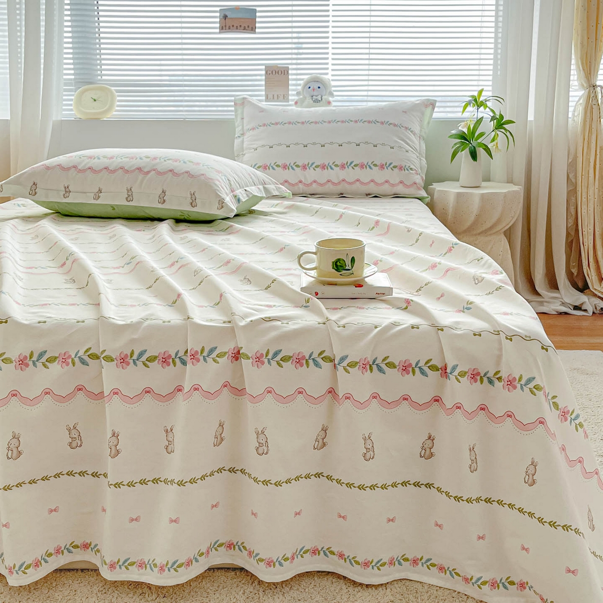 91家纺网 家纺一手货源 找家纺 涵宸家纺 2026新款亲肤舒适全棉印花单床单-68系列 总 床单-辛德瑞拉