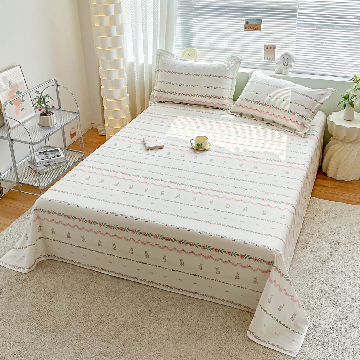 91家纺网 家纺一手货源 找家纺 涵宸家纺 2026新款亲肤舒适全棉印花单床单-68系列 总 床单-辛德瑞拉