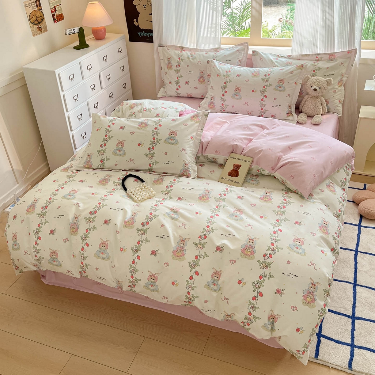 91家纺网 家纺一手货源 找家纺 （总）涵宸家纺 2026新款亲肤舒适全棉印花单被套-68系列 总