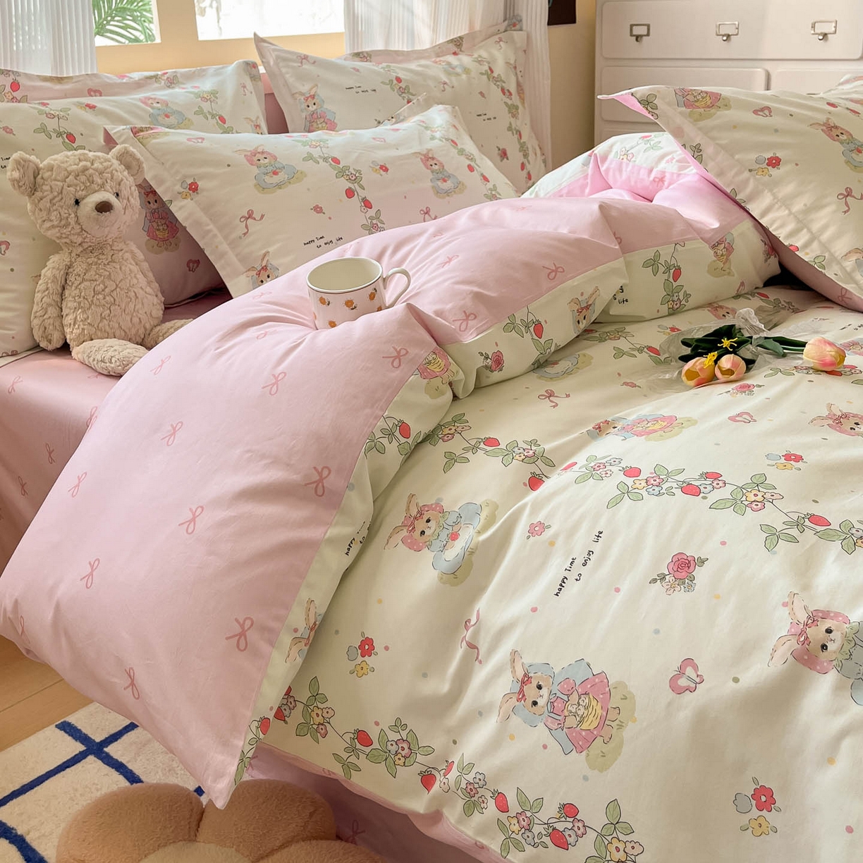 91家纺网 家纺一手货源 找家纺 （总）涵宸家纺 2026新款亲肤舒适全棉印花单被套-68系列 总