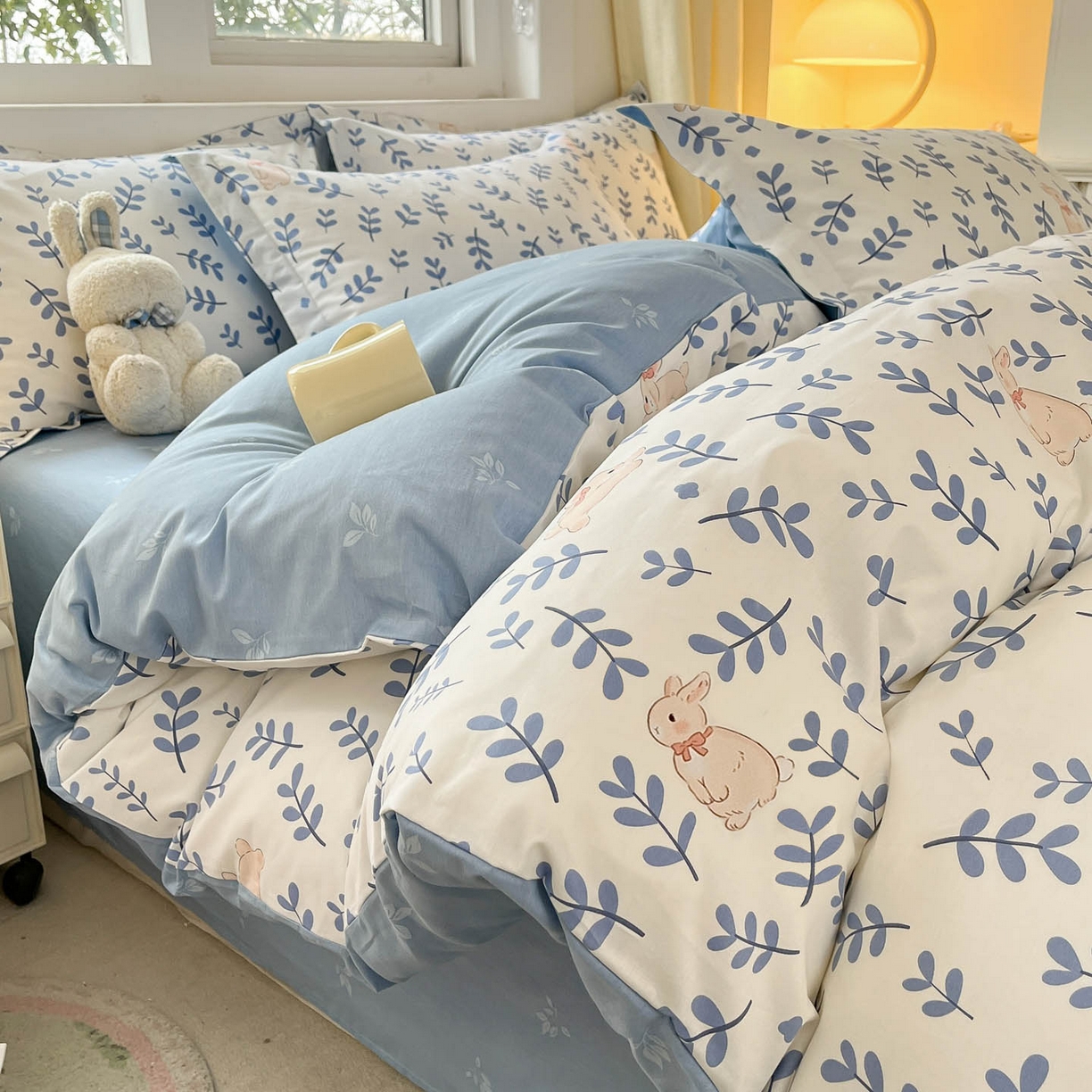 涵宸家纺 2026新款亲肤舒适全棉印花单被套-68系列 总 A兔影