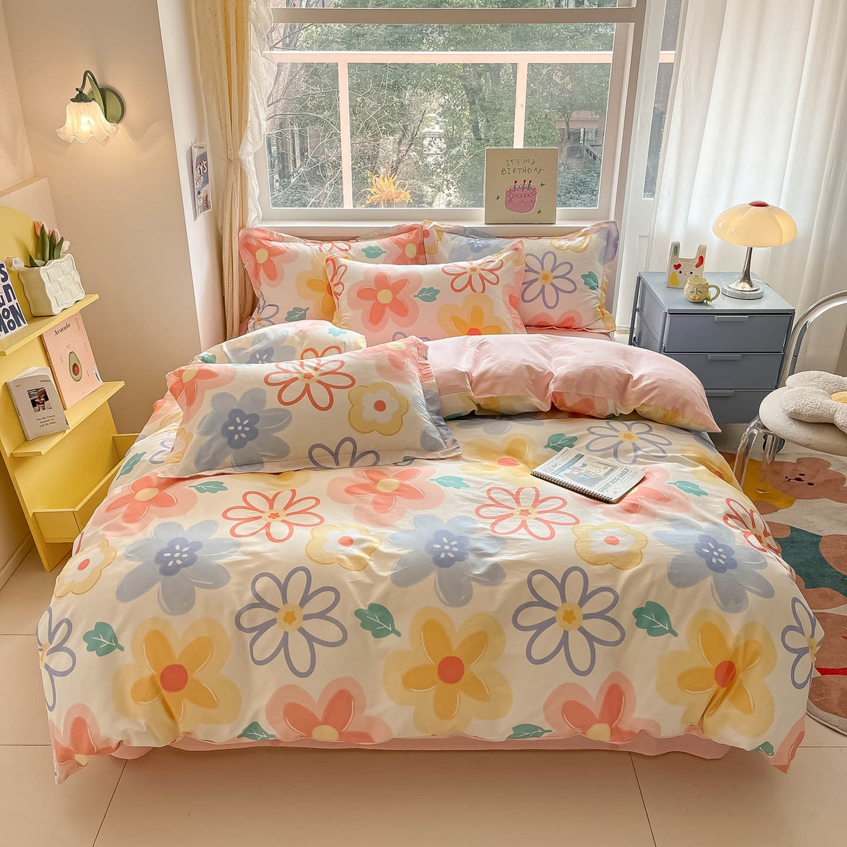 91家纺网 家纺一手货源 找家纺 涵宸家纺 2026新款亲肤舒适全棉印花单被套-68系列 总 B爱恋