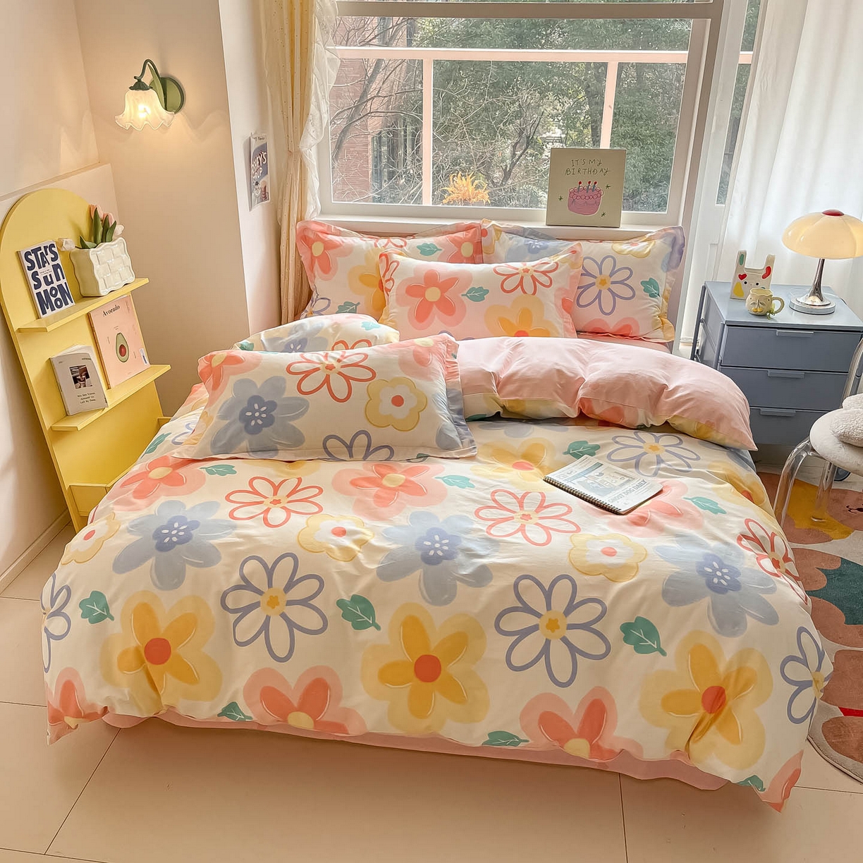 91家纺网 家纺一手货源 找家纺 涵宸家纺 2026新款亲肤舒适全棉印花单被套-68系列 总 B爱恋