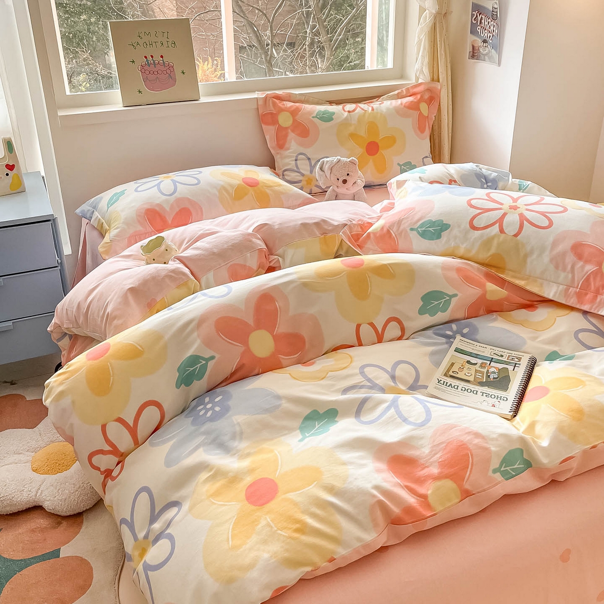 91家纺网 家纺一手货源 找家纺 涵宸家纺 2026新款亲肤舒适全棉印花单被套-68系列 总 B爱恋