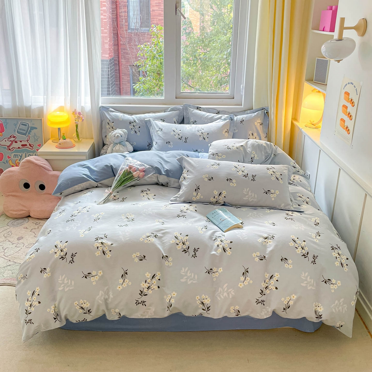 91家纺网 家纺一手货源 找家纺 涵宸家纺 2026新款亲肤舒适全棉印花单被套-68系列 总 B那年花开