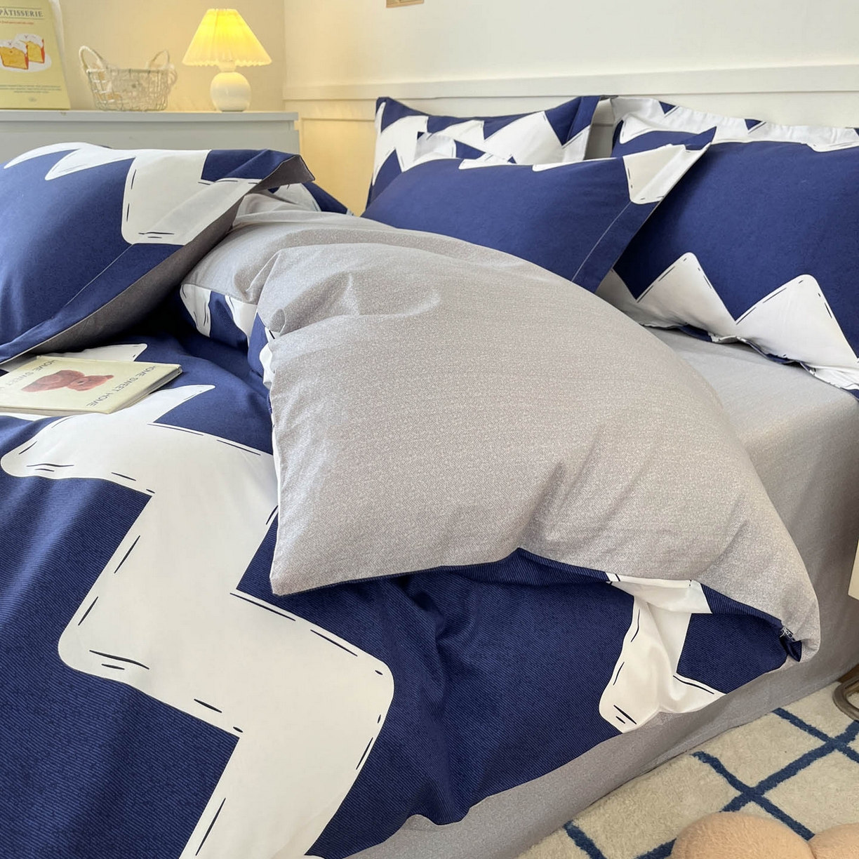 91家纺网 家纺一手货源 找家纺 涵宸家纺 2025新款亲肤舒适全棉印花四件套-68系列 总 D简爱