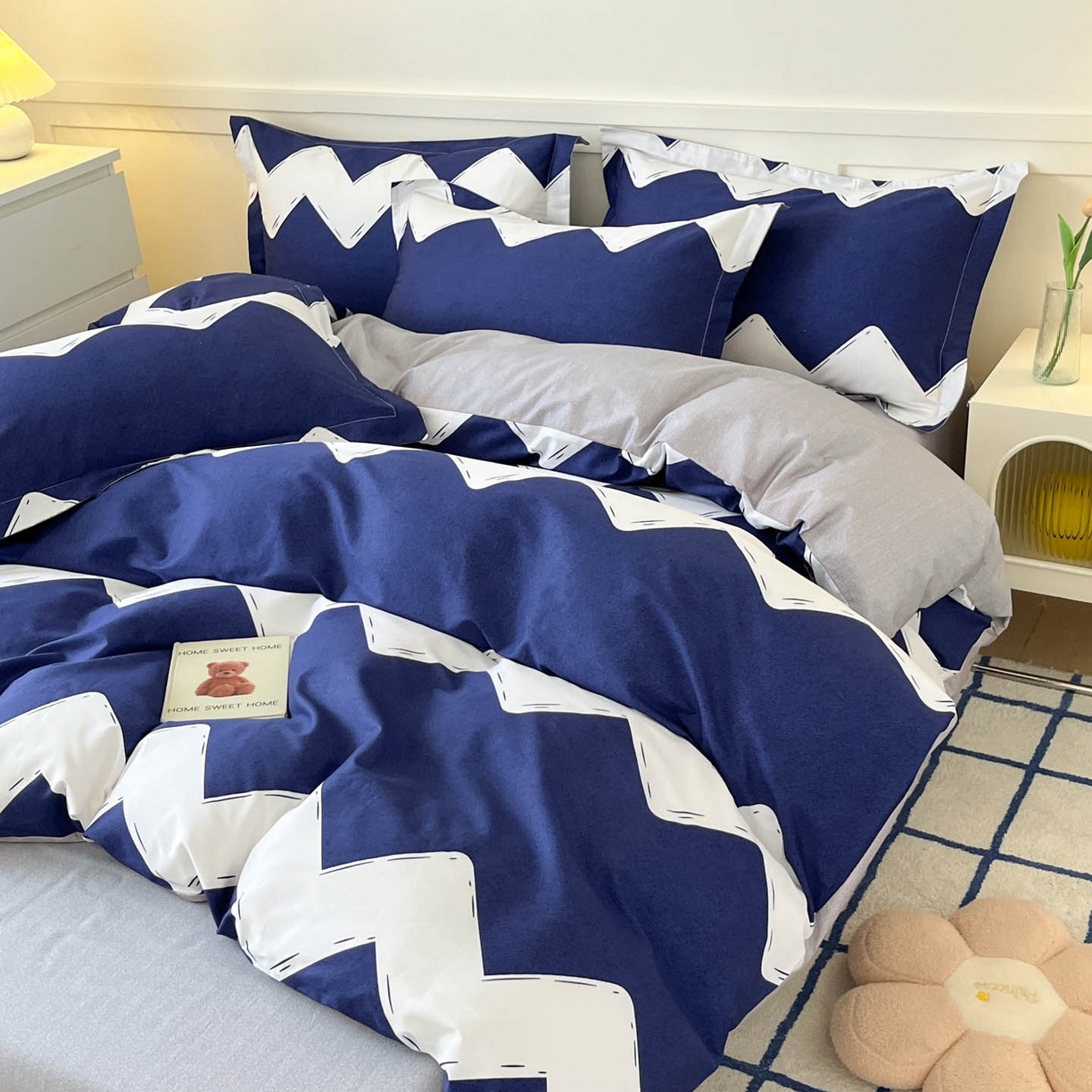 91家纺网 家纺一手货源 找家纺 涵宸家纺 2025新款亲肤舒适全棉印花四件套-68系列 总 D简爱