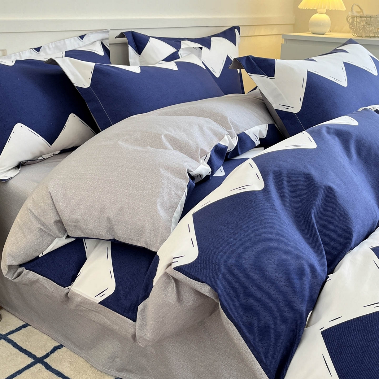 91家纺网 家纺一手货源 找家纺 涵宸家纺 2025新款亲肤舒适全棉印花四件套-68系列 总 D简爱