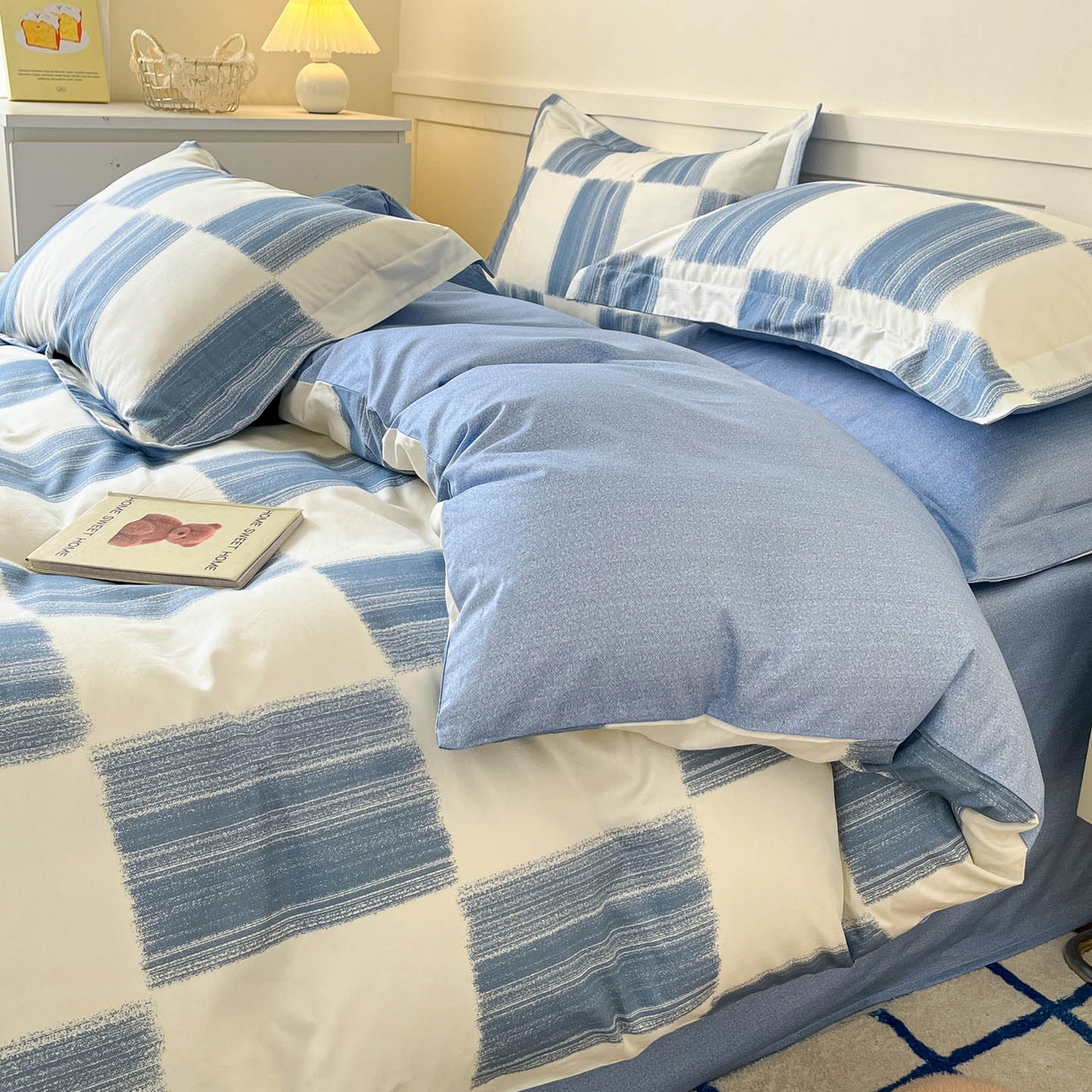 91家纺网 家纺一手货源 找家纺 涵宸家纺 2025新款亲肤舒适全棉印花四件套-68系列 总 D简西