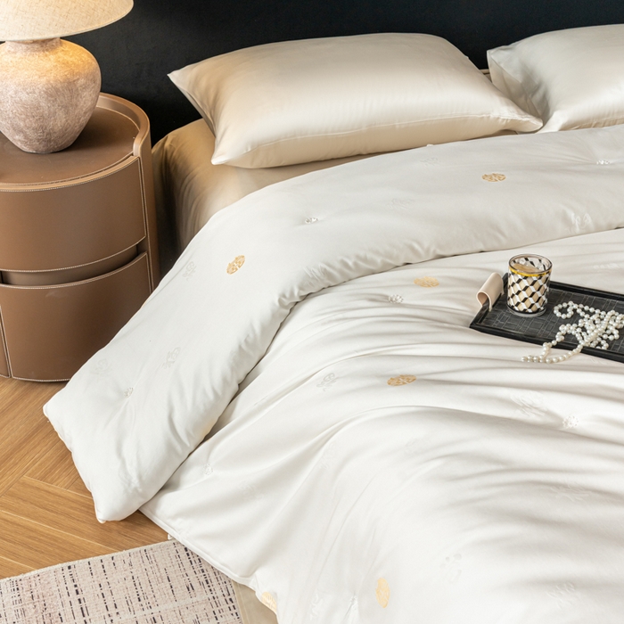 91家纺网 家纺一手货源 找家纺 （总）茧月 2026新款100%柞蚕丝中长丝被子-福喜相随