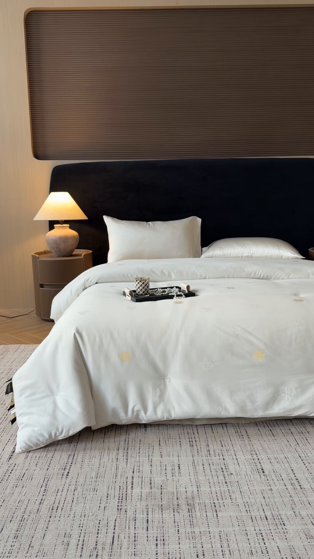 91家纺网 家纺一手货源 找家纺 （总）茧月 2026新款100%柞蚕丝中长丝被子-福喜相随