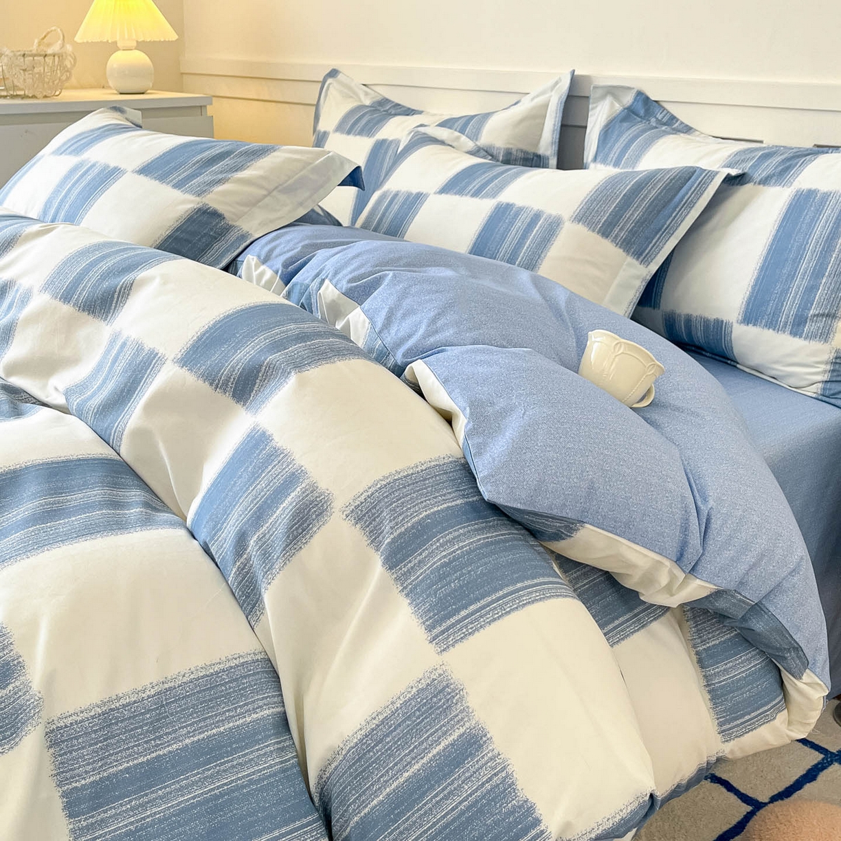 91家纺网 家纺一手货源 找家纺 涵宸家纺 2025新款亲肤舒适全棉印花四件套-68系列 总 D简西