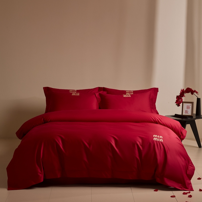 91家纺网 家纺一手货源 找家纺 （总）苏源家居 2026新款酒店风磨毛大拼角绣花轻奢四件套-玄律