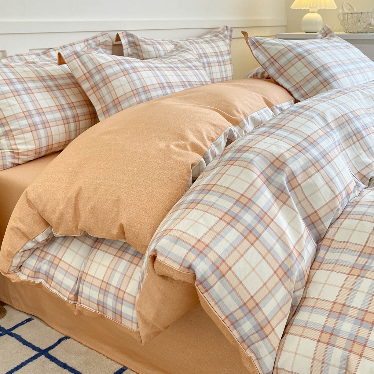 91家纺网 家纺一手货源 找家纺 涵宸家纺 2025新款亲肤舒适全棉印花四件套-68系列 总 D约里克