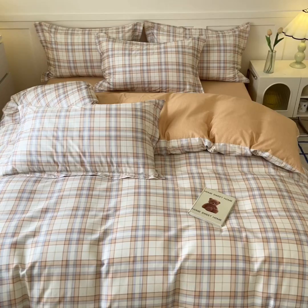 91家纺网 家纺一手货源 找家纺 涵宸家纺 2025新款亲肤舒适全棉印花四件套-68系列 总 D约里克