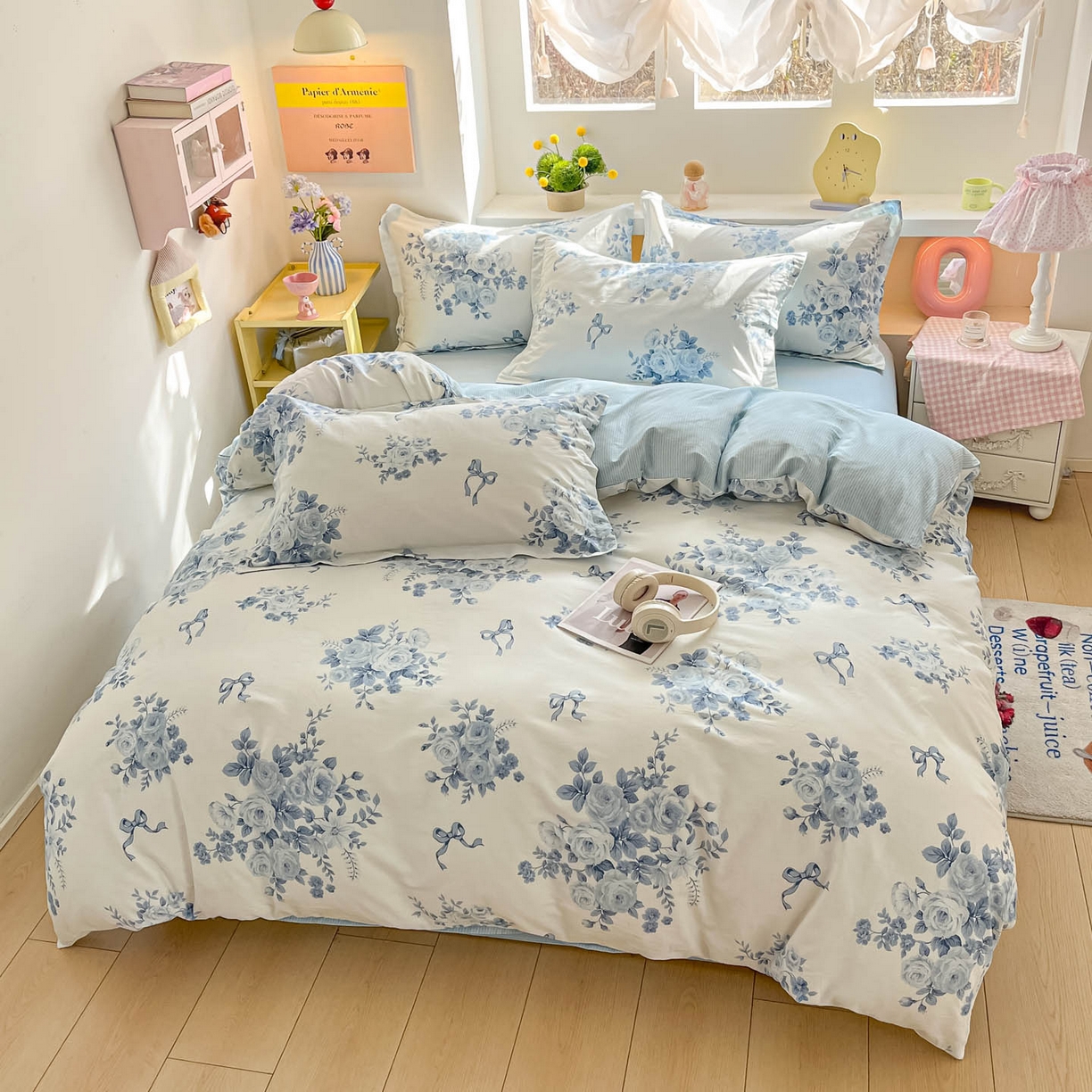 91家纺网 家纺一手货源 找家纺 涵宸家纺 2025新款亲肤舒适全棉印花四件套-68系列 总 F春宛