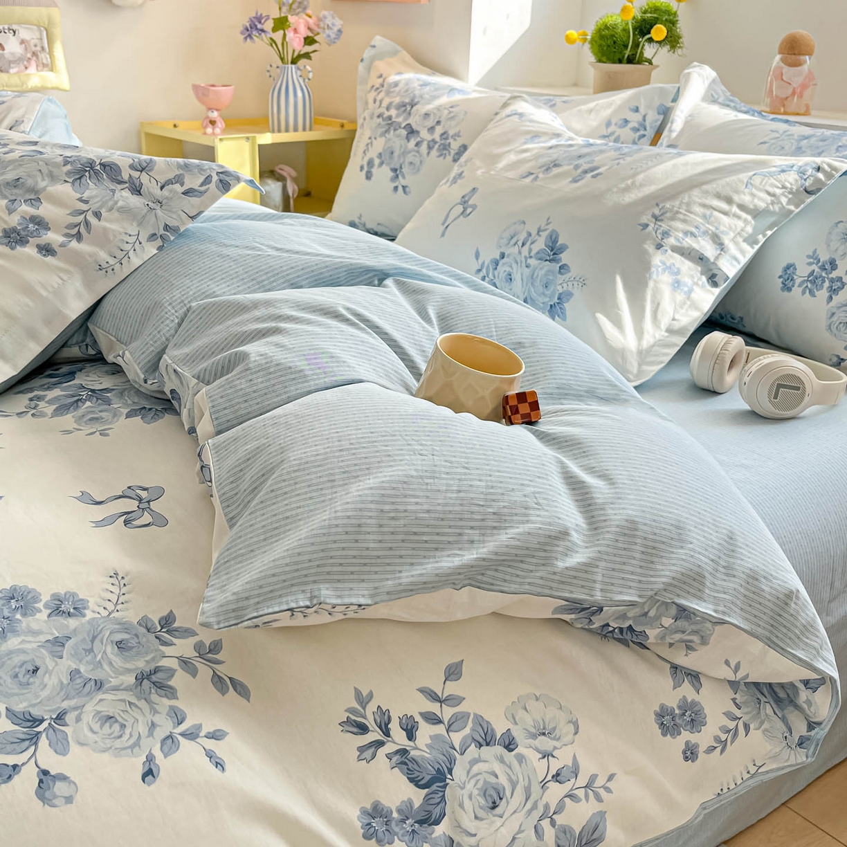 91家纺网 家纺一手货源 找家纺 涵宸家纺 2025新款亲肤舒适全棉印花四件套-68系列 总 F春宛