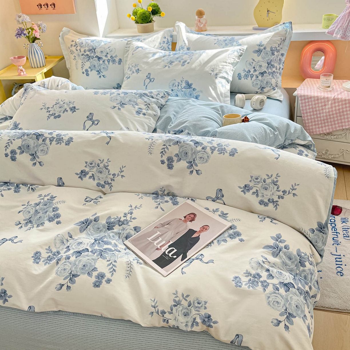 91家纺网 家纺一手货源 找家纺 涵宸家纺 2025新款亲肤舒适全棉印花四件套-68系列 总 F春宛