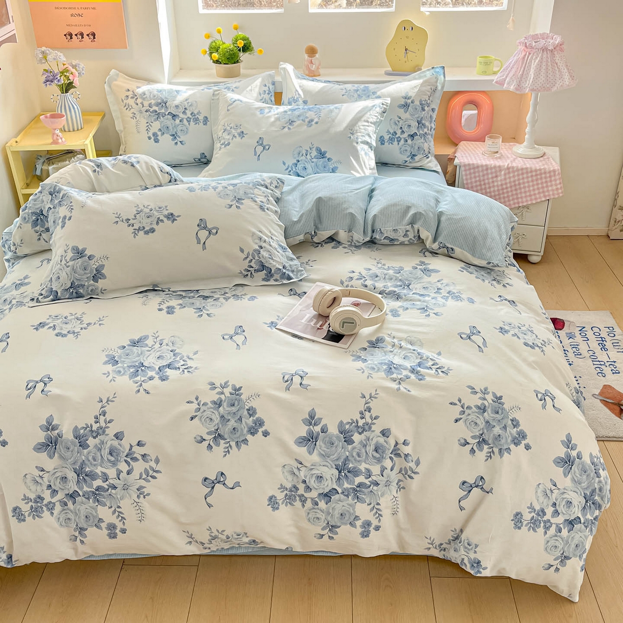 91家纺网 家纺一手货源 找家纺 涵宸家纺 2025新款亲肤舒适全棉印花四件套-68系列 总 F春宛