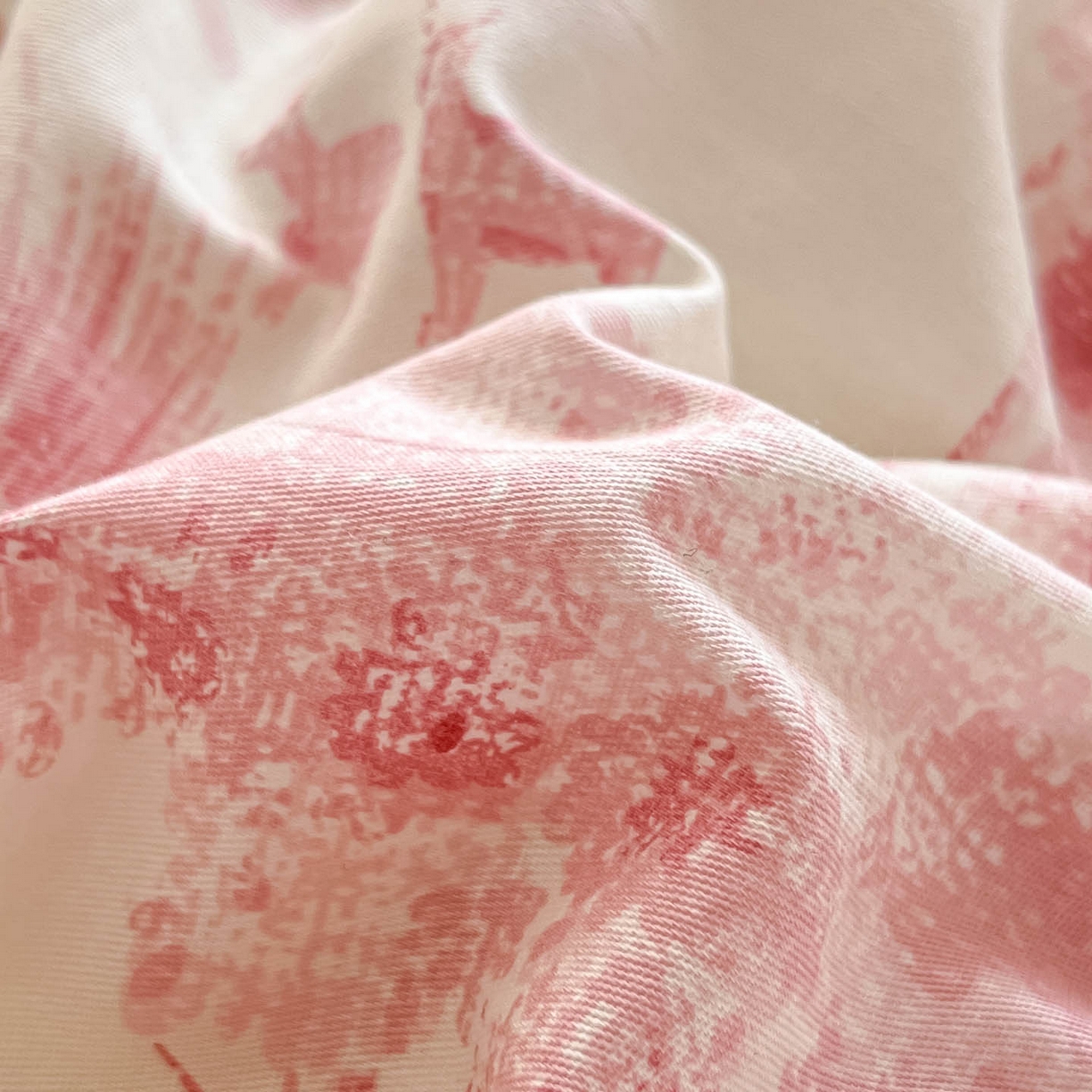 91家纺网 家纺一手货源 找家纺 涵宸家纺 2025新款亲肤舒适全棉印花四件套-68系列 总 F花涧-粉