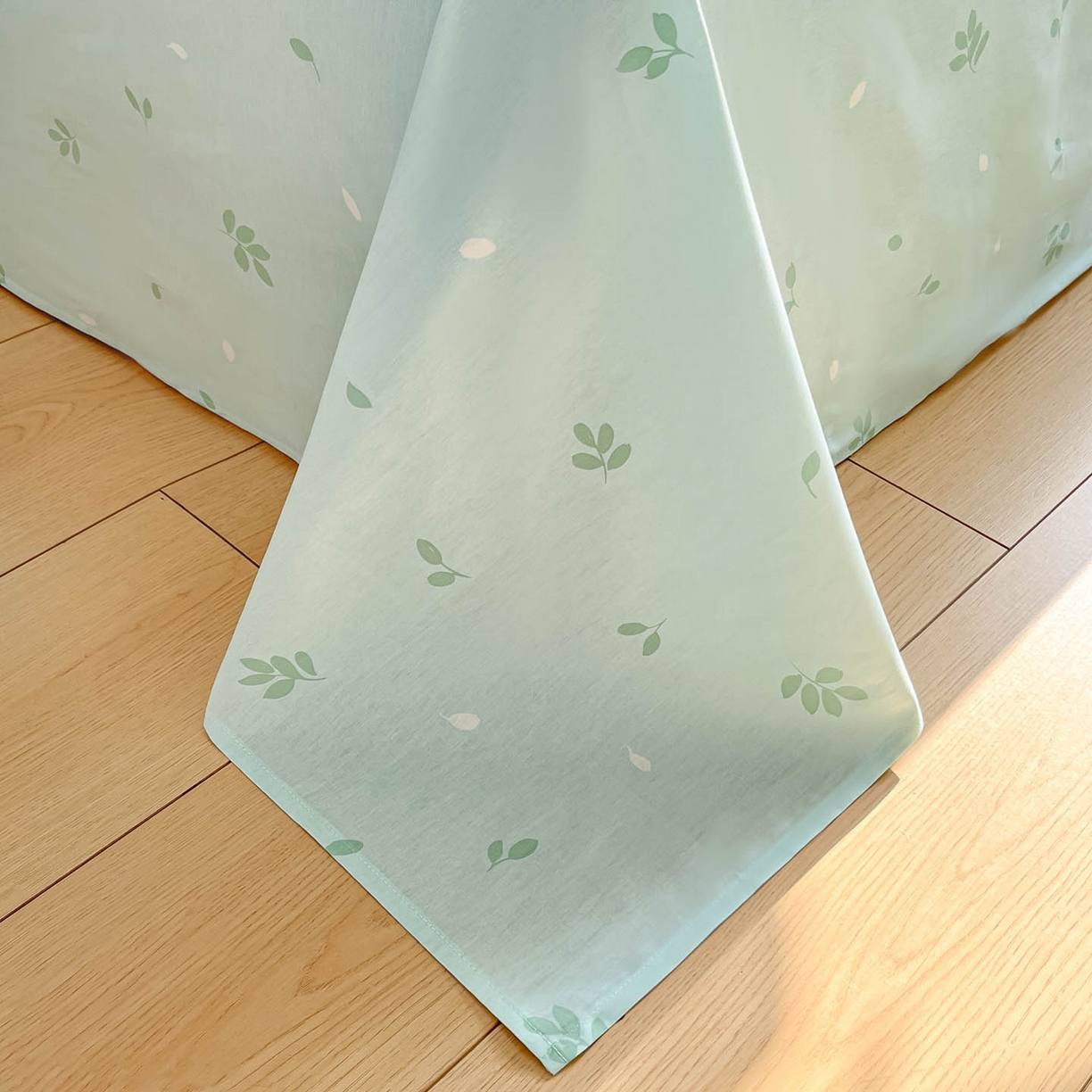 91家纺网 家纺一手货源 找家纺 涵宸家纺 2025新款亲肤舒适全棉印花四件套-68系列 总 F花涧-绿