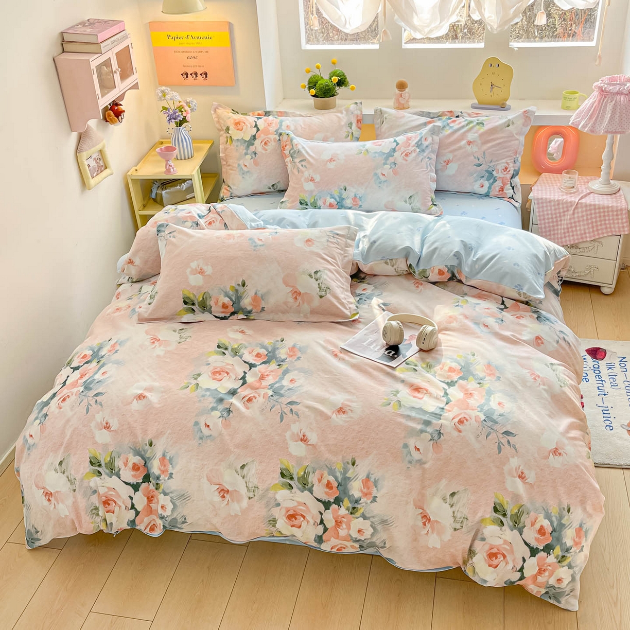 91家纺网 家纺一手货源 找家纺 涵宸家纺 2025新款亲肤舒适全棉印花四件套-68系列 总 F若兰