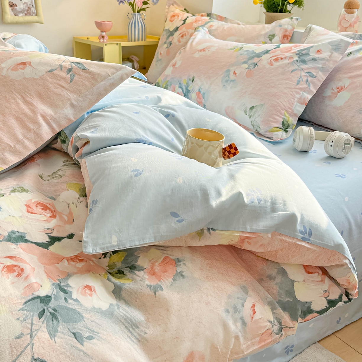 91家纺网 家纺一手货源 找家纺 涵宸家纺 2025新款亲肤舒适全棉印花四件套-68系列 总 F若兰