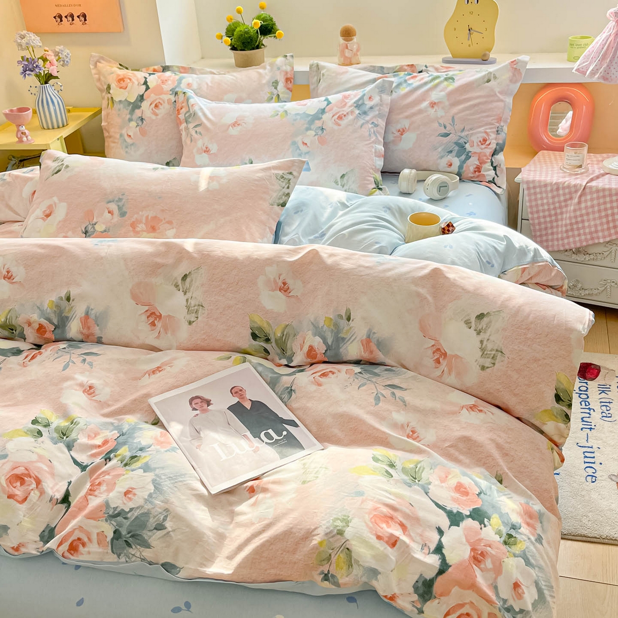 91家纺网 家纺一手货源 找家纺 涵宸家纺 2025新款亲肤舒适全棉印花四件套-68系列 总 F若兰