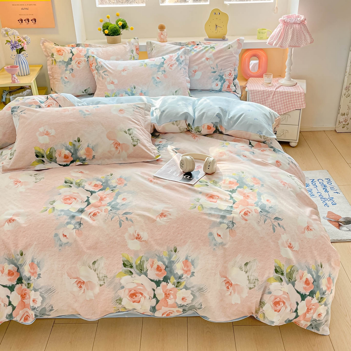 91家纺网 家纺一手货源 找家纺 涵宸家纺 2025新款亲肤舒适全棉印花四件套-68系列 总 F若兰